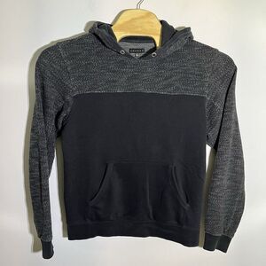 Cookies Mens‎ Medium Black Blocked Pullover SF Hooded Hoodie Sweatshirt Terry